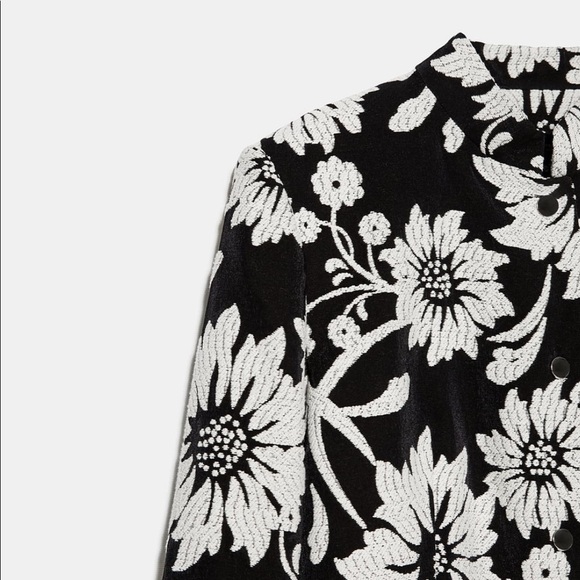 ZARA BNWT Jacquard Printed Blazer - Picture 5 of 7